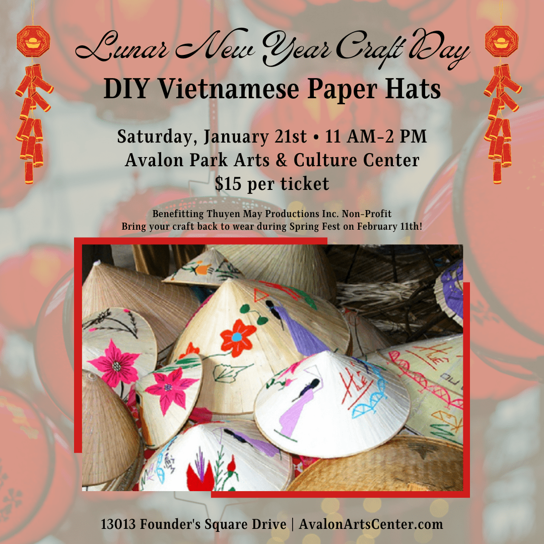 Vietnamese Paper Hat (Nón Lá)-SpringFest Workshop – Avalon Park Arts ...