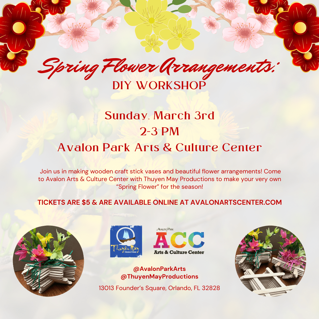 Spring Flower Arrangements: DIY Workshop – Avalon Park Arts & Culture ...