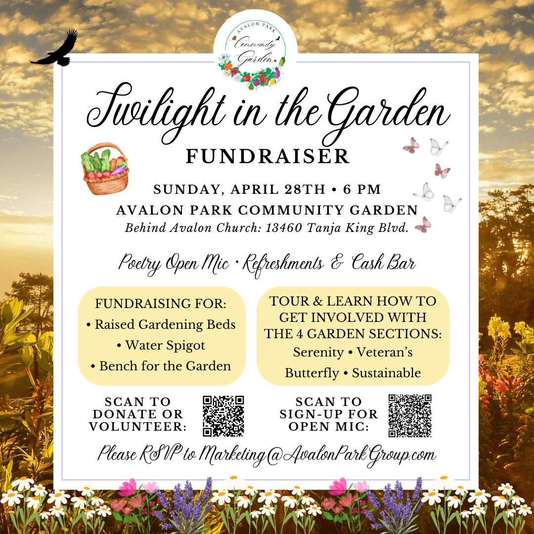 TWILIGHT GARDEN FUNDRAISER – Avalon Park Arts & Culture Center